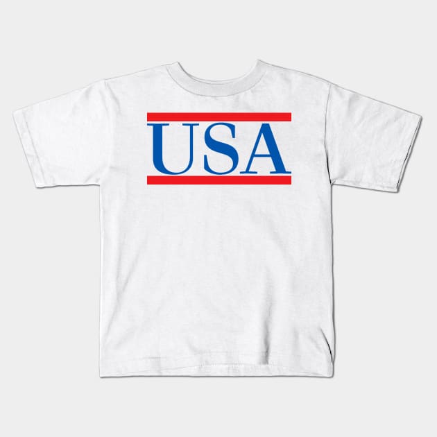 USA (variant) Kids T-Shirt by wls